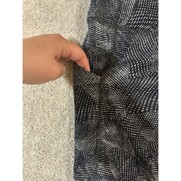 Lululemon Pace Rival High-Rise Crop 22" Velocity Mesh Island Mist Black‎ Size 6 - Picture 2 of 11